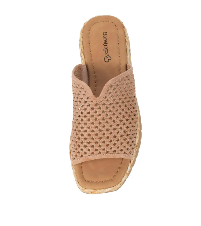 Women Baretraps Slides and Slip On Sandals Tasmine Slide Sandal Rouge