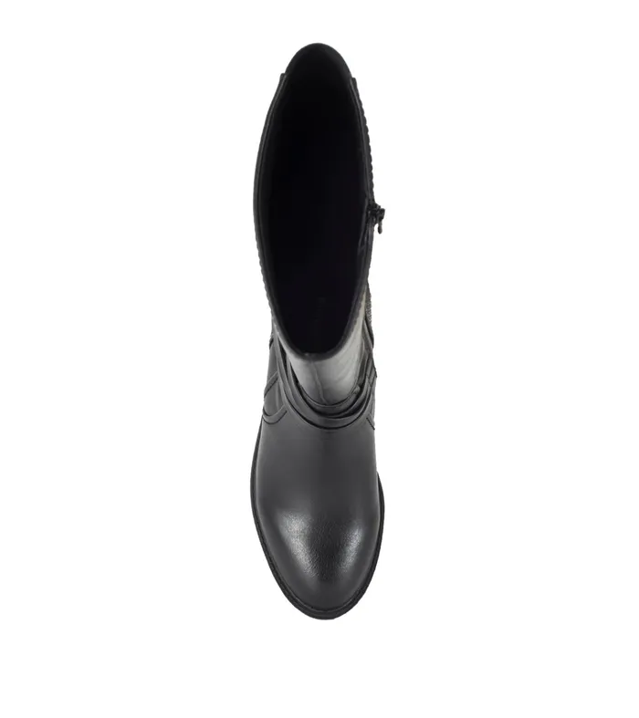 Women Baretraps Wide Calf Boots Stratford Wide Calf Riding Boot Black