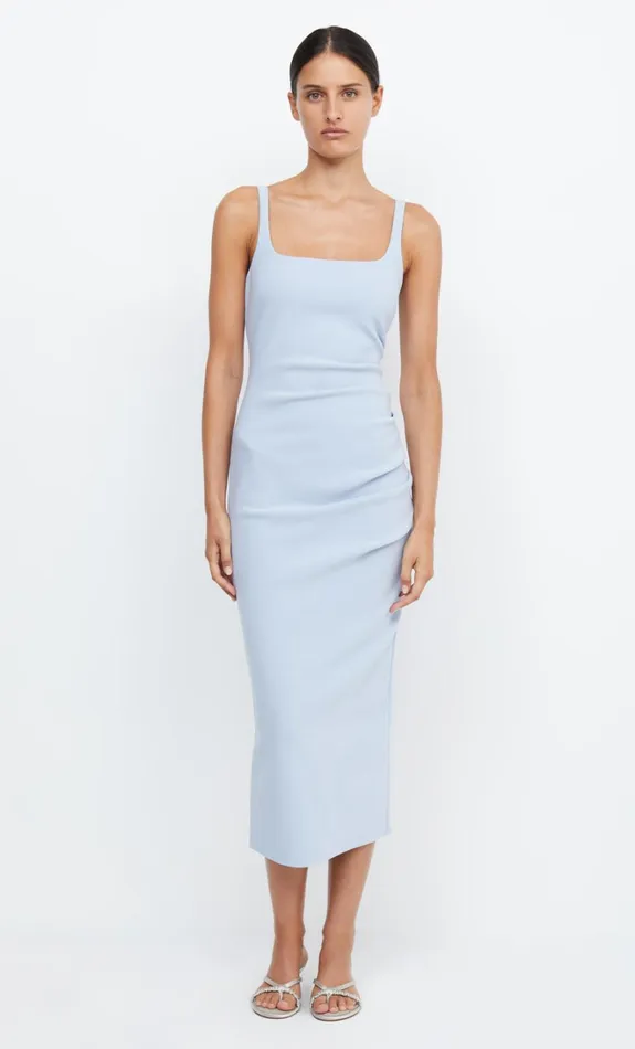 Women BE MINE SQUARE NECK DRESS 8211 DUSTY BLUE Bec Bridge Bridesmaid Dresses