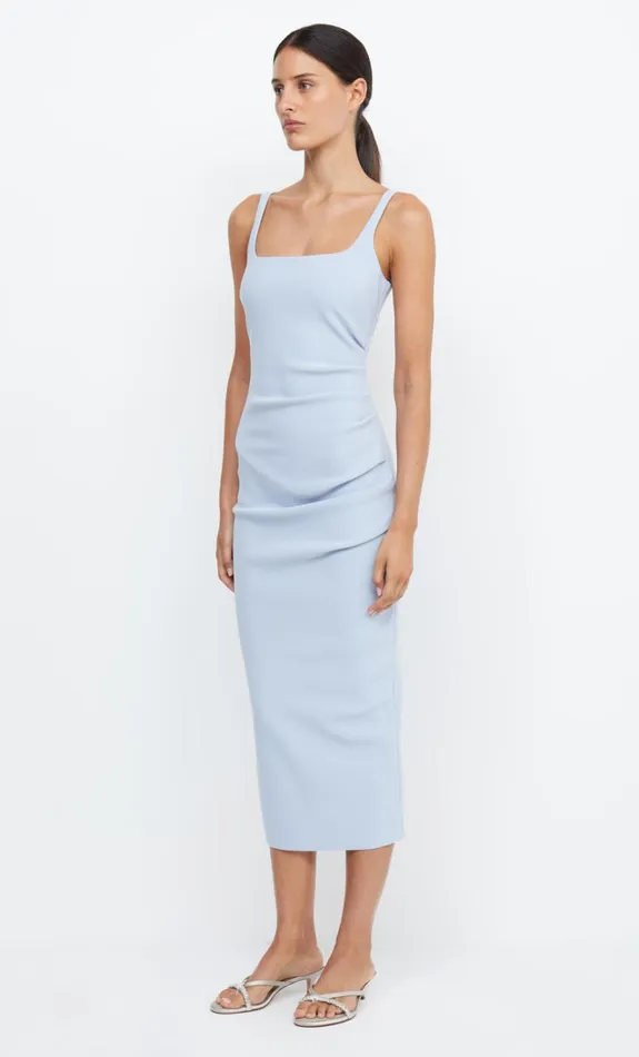 Women BE MINE SQUARE NECK DRESS 8211 DUSTY BLUE Bec Bridge Bridesmaid Dresses