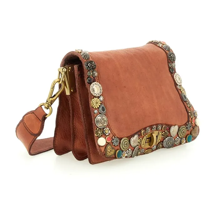 Women Bella Di Notte Brown Campomaggi Crossbody Bags
