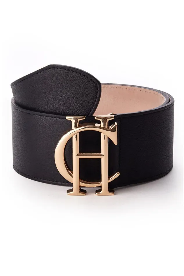 Women Belts Holland Cooper HC Wide Belt Black Women Belts Holland Cooper HC Wide Belt Black