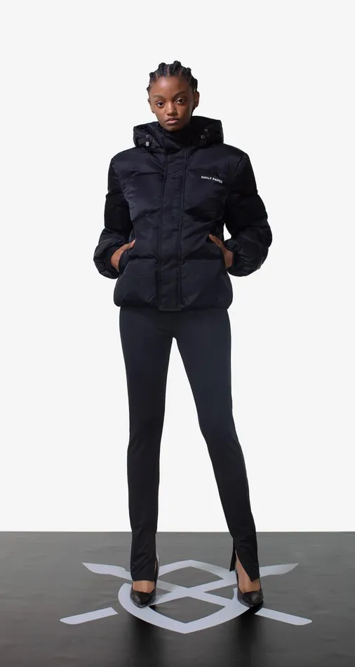 Women Black Epuffa Jacket Daily Paper Jackets Women Black Epuffa Jacket Daily Paper Jackets