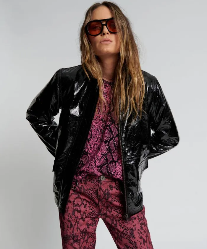 Women BLACK OUT PATENT LEATHER JACKET One Teaspoon Jackets Women BLACK OUT PATENT LEATHER JACKET One Teaspoon Jackets