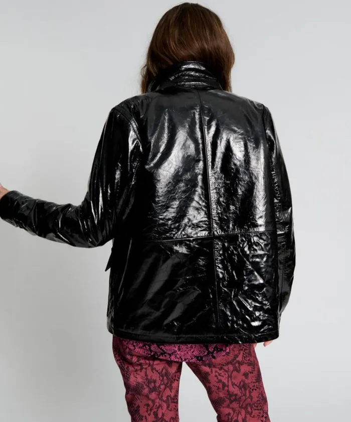 Women BLACK OUT PATENT LEATHER JACKET One Teaspoon Jackets Women BLACK OUT PATENT LEATHER JACKET One Teaspoon Jackets