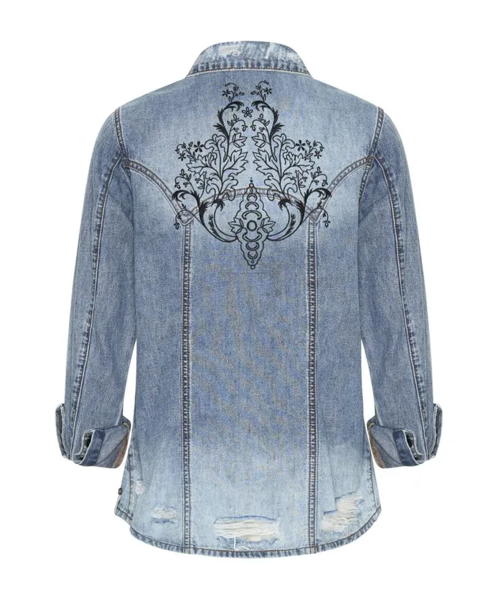 Women BLACKSTONE FITTED DENIM SHIRT One Teaspoon Denim Tops