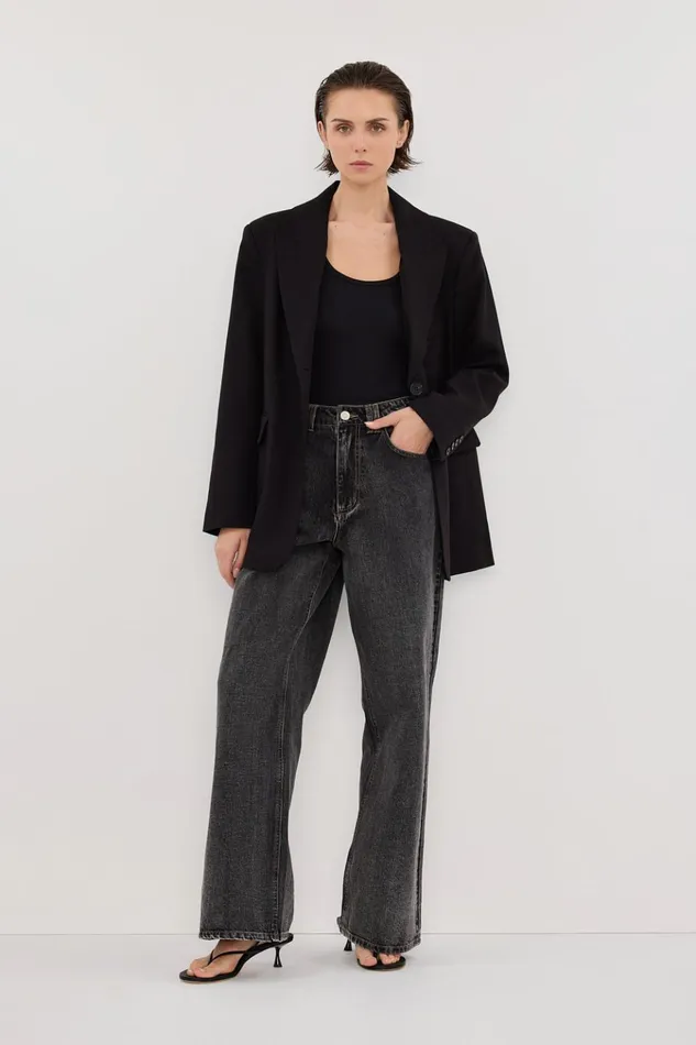 Women Blazers DISSH HARLEY BLACK BOYFRIEND BLAZER