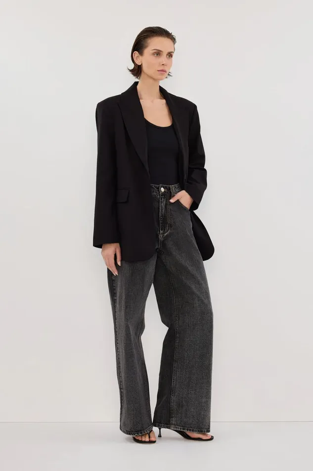 Women Blazers DISSH HARLEY BLACK BOYFRIEND BLAZER