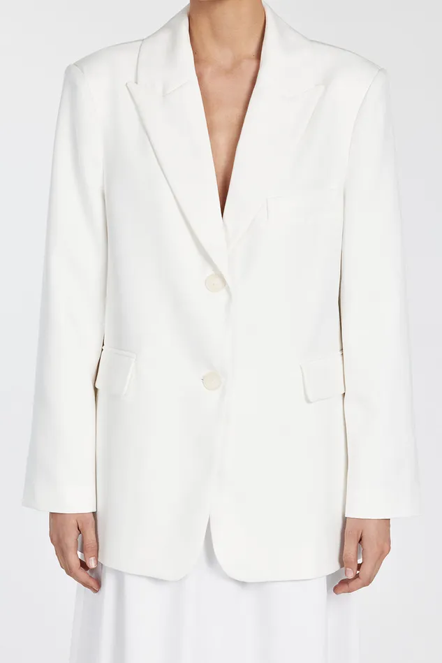 Women Blazers DISSH HARLEY WHITE BOYFRIEND BLAZER