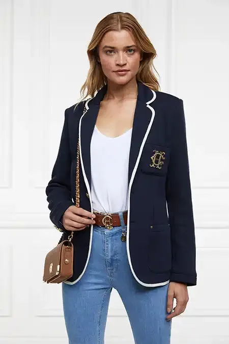 Women Blazers Holland Cooper Henley Blazer Ink Navy
