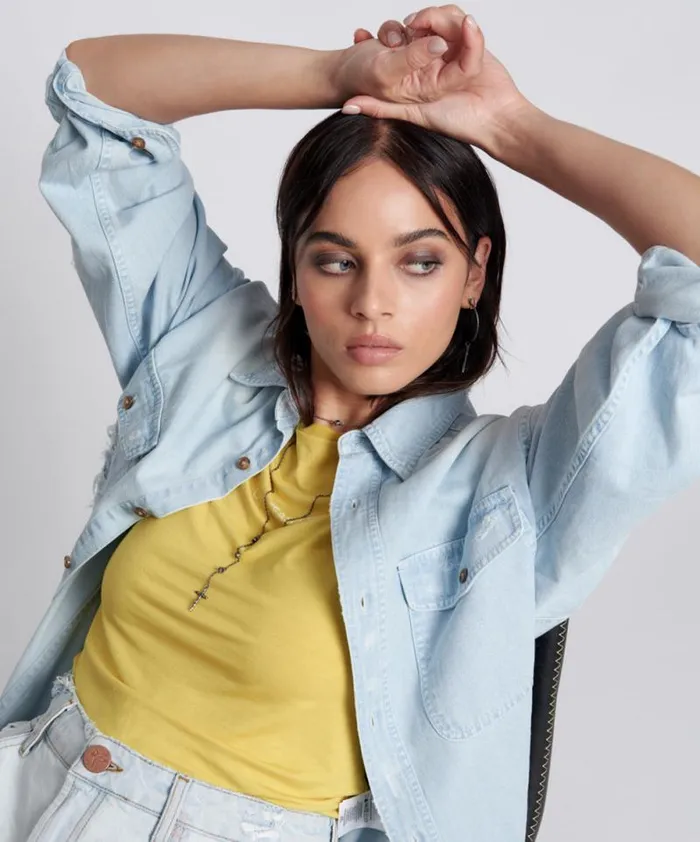 Women BLAZING YELLOW LOGO FITTED TEE One Teaspoon Tees and Tanks Women BLAZING YELLOW LOGO FITTED TEE One Teaspoon Tees and Tanks