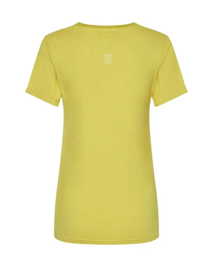 Women BLAZING YELLOW LOGO FITTED TEE One Teaspoon Tees and Tanks Women BLAZING YELLOW LOGO FITTED TEE One Teaspoon Tees and Tanks