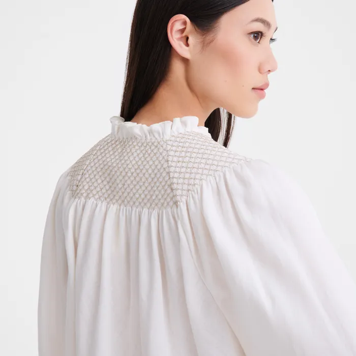Women Blouse Ecru Tops and Blouses Longchamp Women Blouse Ecru Tops and Blouses Longchamp