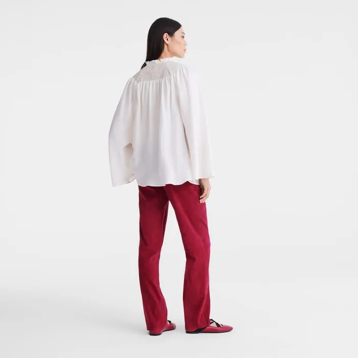 Women Blouse Ecru Tops and Blouses Longchamp Women Blouse Ecru Tops and Blouses Longchamp