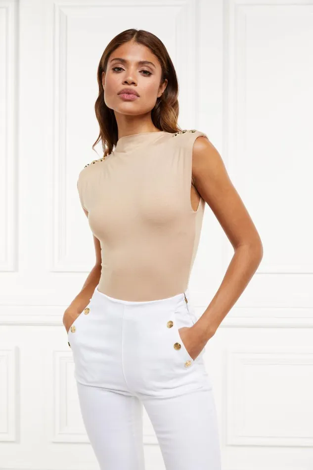 Women Bodysuits Holland Cooper Harper Bodysuit Light Camel Women Bodysuits Holland Cooper Harper Bodysuit Light Camel