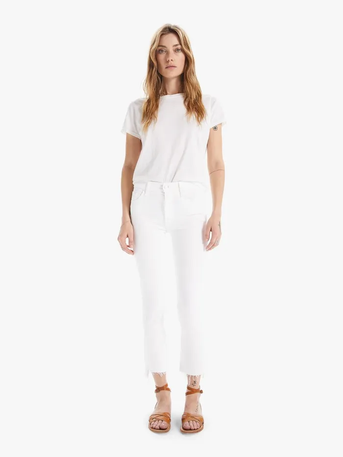 Women Bootcut Mother Denim The Insider Crop Step Fray Fairest Of Them All