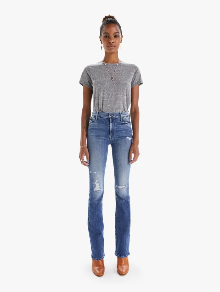 Women Bootcut Mother Denim The Insider Medium Blue