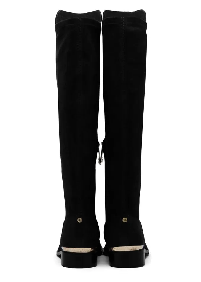 Women Boots Holland Cooper Albany Knee Boot Black Suede Women Boots Holland Cooper Albany Knee Boot Black Suede