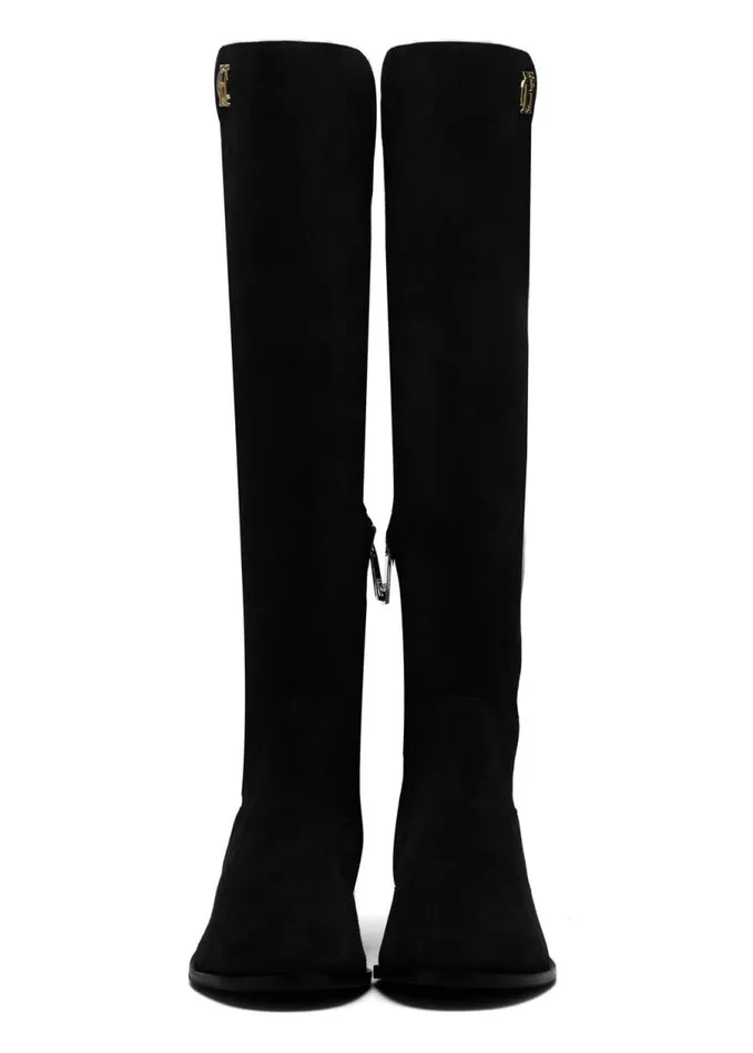 Women Boots Holland Cooper Albany Knee Boot Black Suede Women Boots Holland Cooper Albany Knee Boot Black Suede