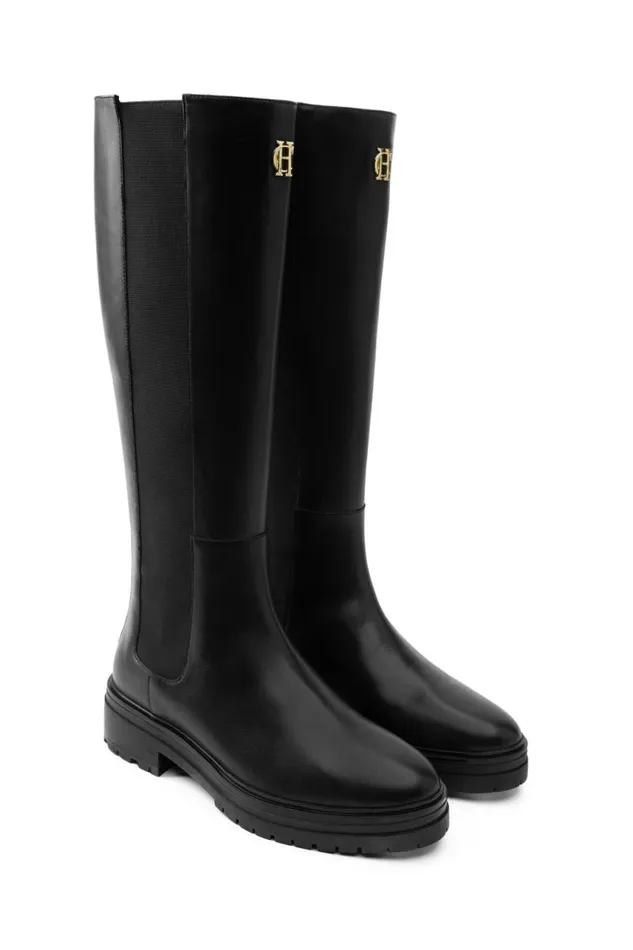 Women Boots Holland Cooper Astoria Knee Boot Black Women Boots Holland Cooper Astoria Knee Boot Black