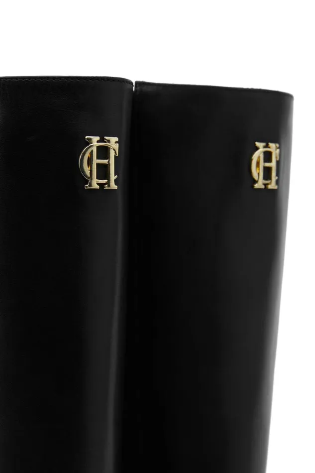 Women Boots Holland Cooper Astoria Knee Boot Black Women Boots Holland Cooper Astoria Knee Boot Black