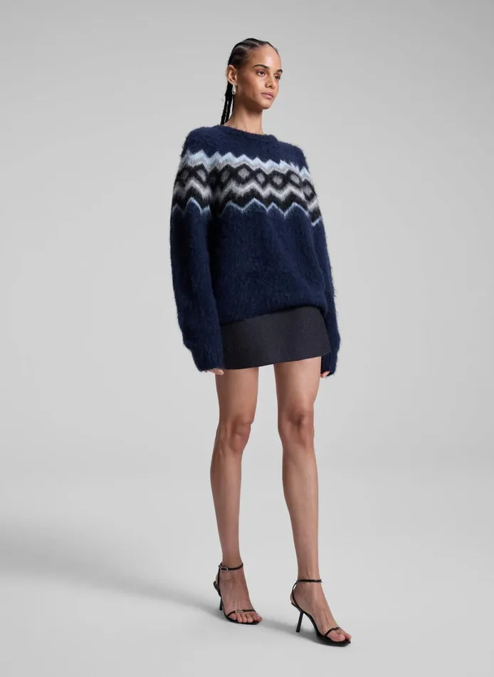 Women Bottoms ALC Edie Mini Tux Skirt Charcoalblack