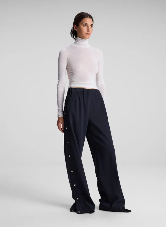 Women Bottoms ALC Jackson Snap Track Pant Evening Blue