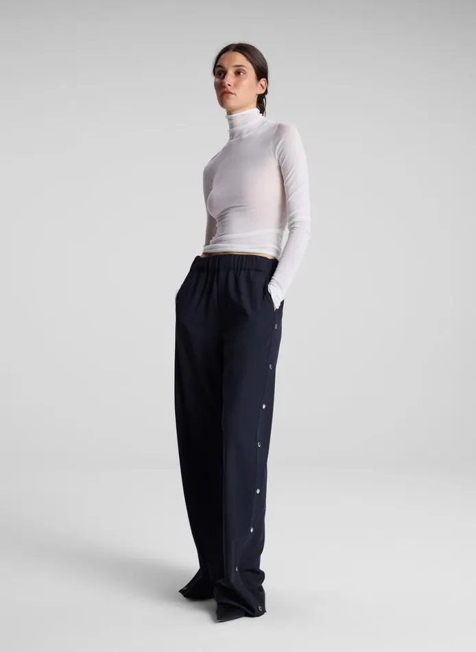 Women Bottoms ALC Jackson Snap Track Pant Evening Blue