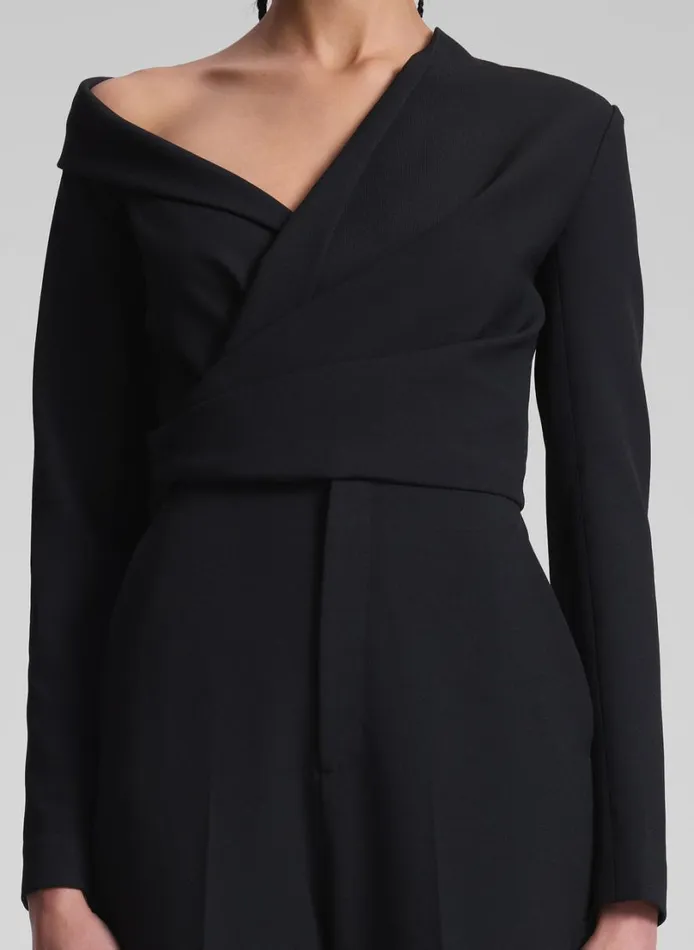 Women Bottoms ALC Skyla Asymmetric Jumpsuit Black