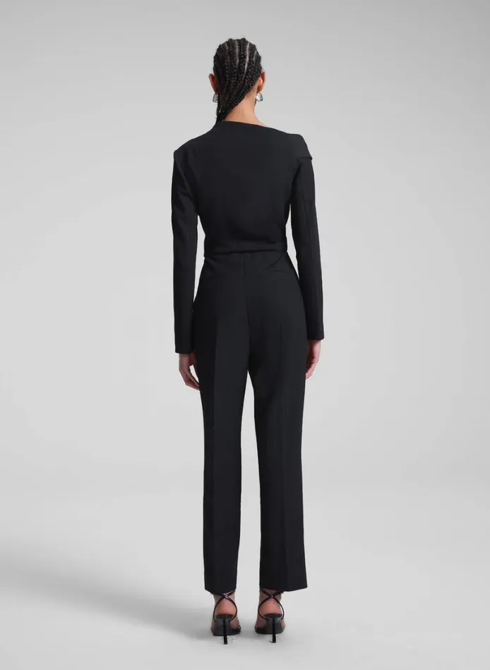 Women Bottoms ALC Skyla Asymmetric Jumpsuit Black