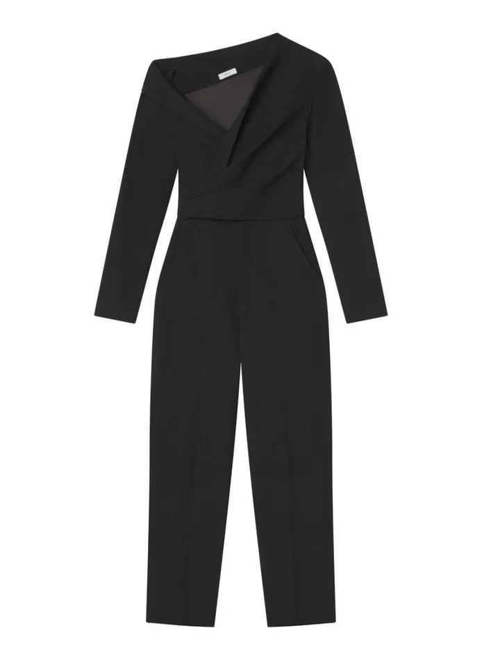 Women Bottoms ALC Skyla Asymmetric Jumpsuit Black