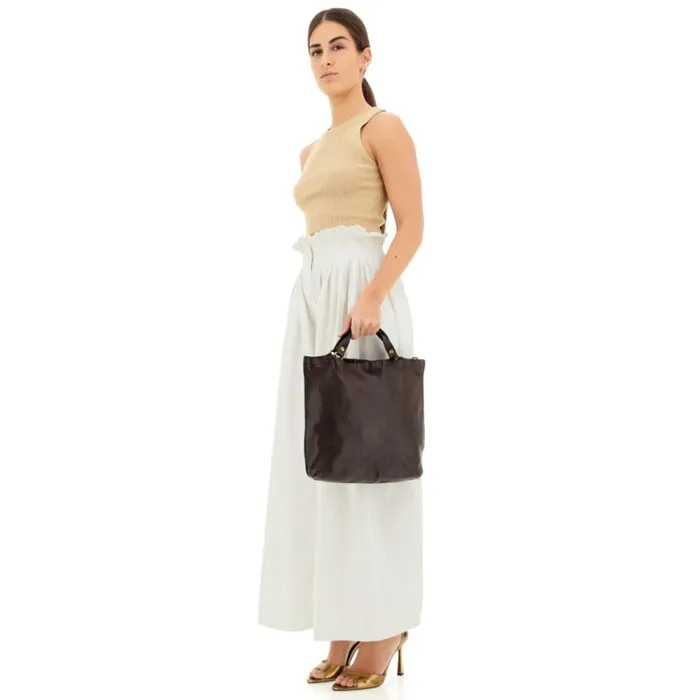Women Calipso Brown Campomaggi ShoppersTote Bags Women Calipso Brown Campomaggi ShoppersTote Bags