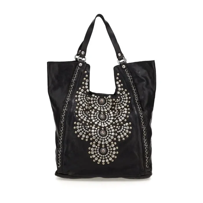 Women Camelia Black Campomaggi ShoulderHobo Bag