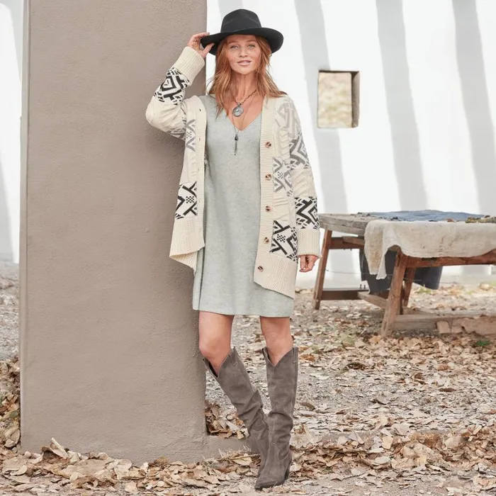 Women Caraz Cashmere Dress Cloud Gray Sundance Catalog Dresses and Jumpsuits
