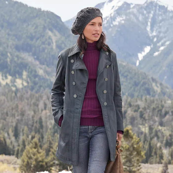 Women Carmichael Trench Coat Rust Sundance Catalog Jackets and Coats