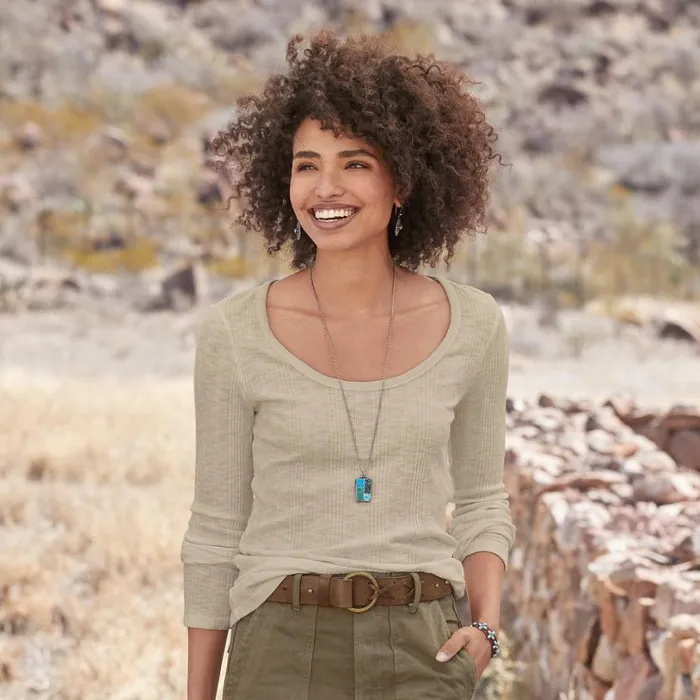 Women Cassity Long Sleeve Tee Black Sundance Catalog Tops