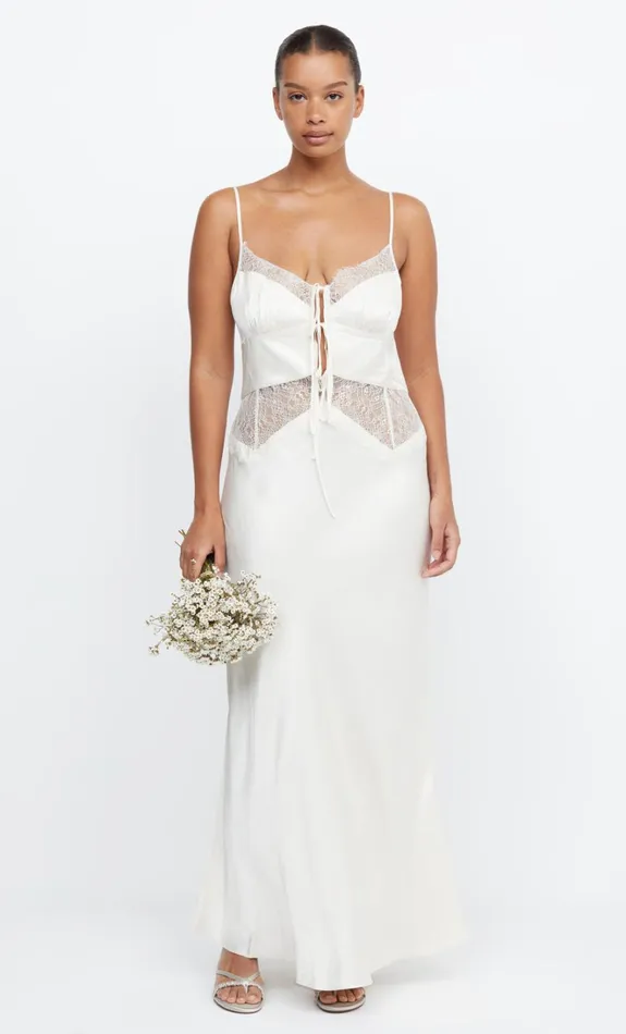 Women CELINE TIE MAXI DRESS 8211 CREAMCREAM Bec Bridge Maxi Dresses