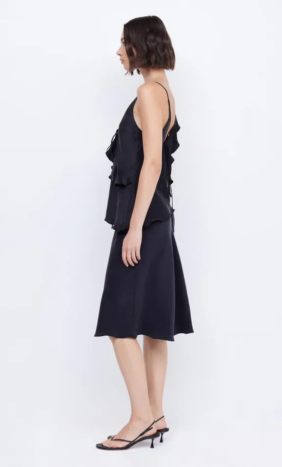 Women CHANTILLY SILK FRILL CAMI 8211 BLACK Bec Bridge Sleeveless