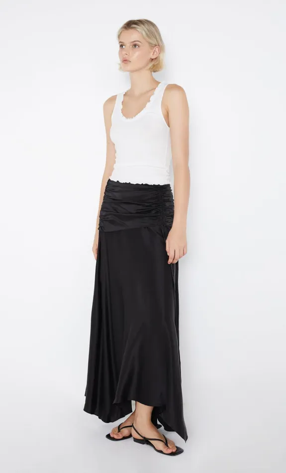 Women CHANTILLY SILK RUCHED SKIRT 8211 BLACK Bec Bridge Skirts