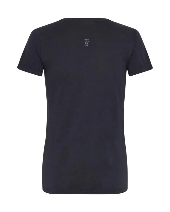Women CHARCOAL BOWER BIRD ORGANIC FITTED TEE One Teaspoon Tops