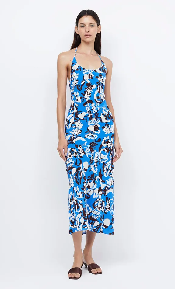 Women CLARISSE HALTER MAXI DRESS 8211 BLUE LAGOON Bec Bridge Maxi Dresses