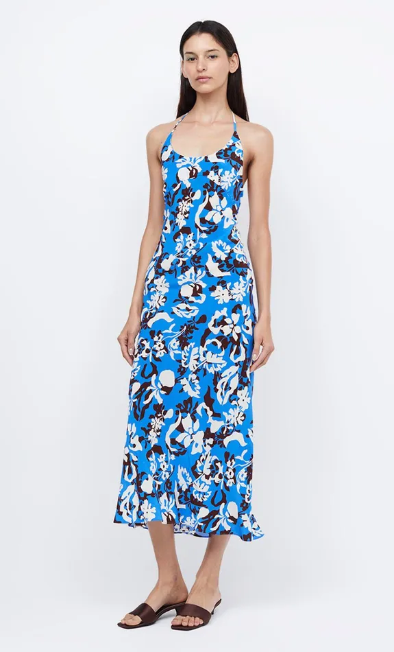 Women CLARISSE HALTER MAXI DRESS 8211 BLUE LAGOON Bec Bridge Maxi Dresses