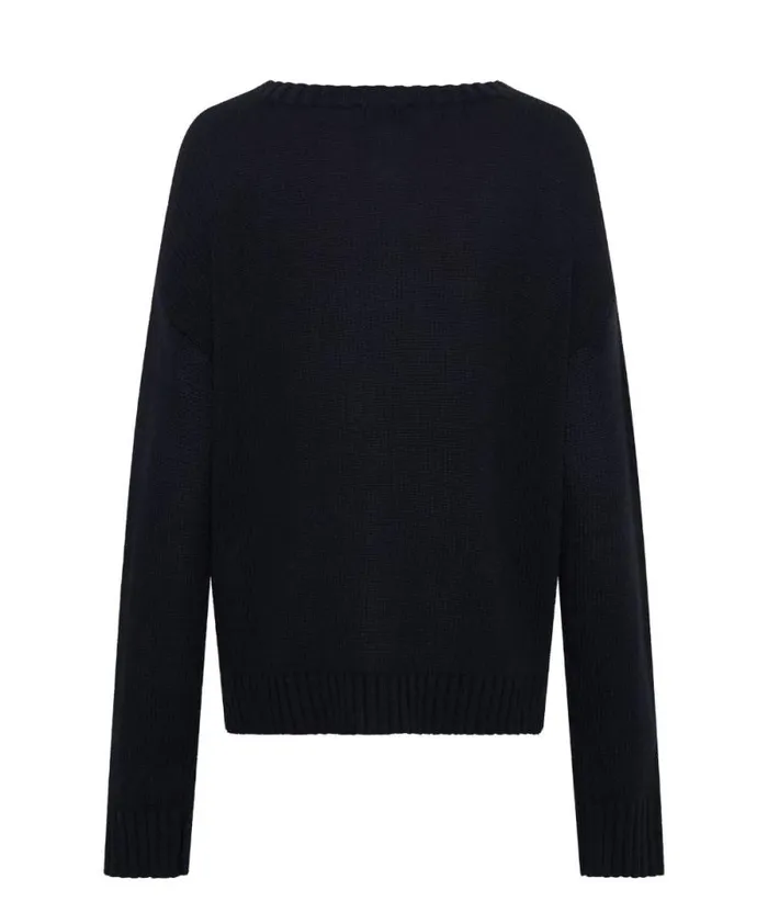 Women CLASSIC POCKET CHUNKY KNIT SWEATER BLACK One Teaspoon Knitwear Women CLASSIC POCKET CHUNKY KNIT SWEATER BLACK One Teaspoon Knitwear