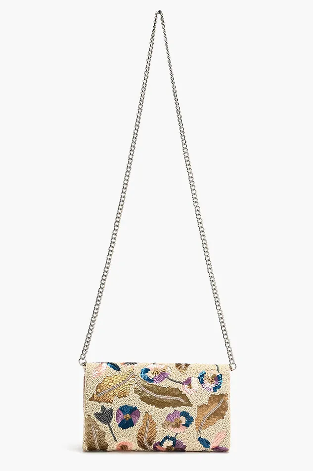 Women Clutches America and Beyond Pansy Paradise Clutch