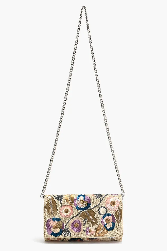 Women Clutches America and Beyond Pansy Paradise Clutch