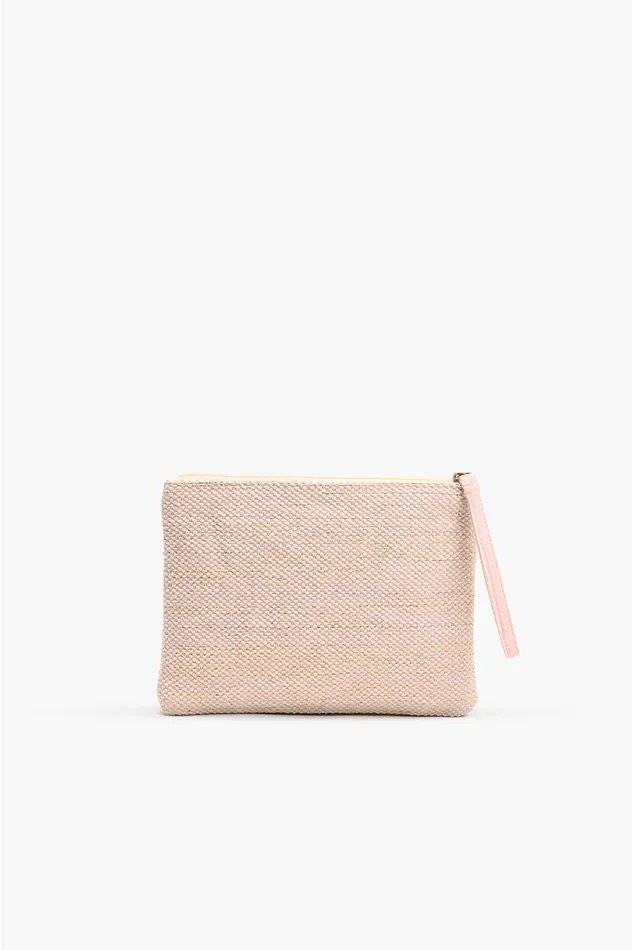 Women Clutches America and Beyond Rose Gold Bee Wristlets HandWoven Jacquard Design