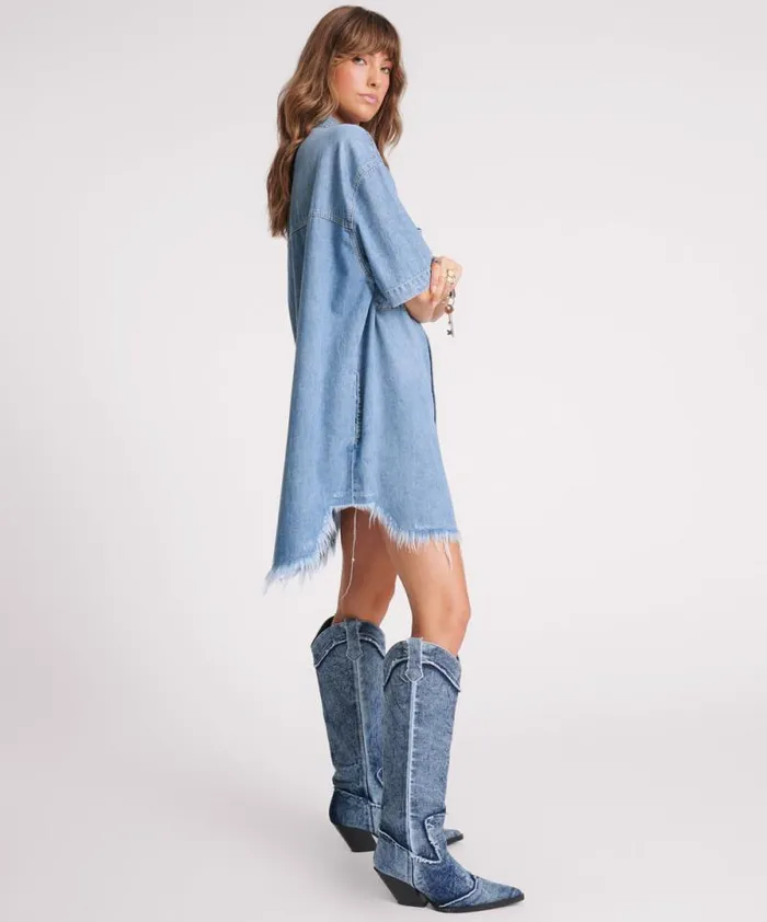 Women COBAINE PARIS DENIM DRESS One Teaspoon Denim Dresses