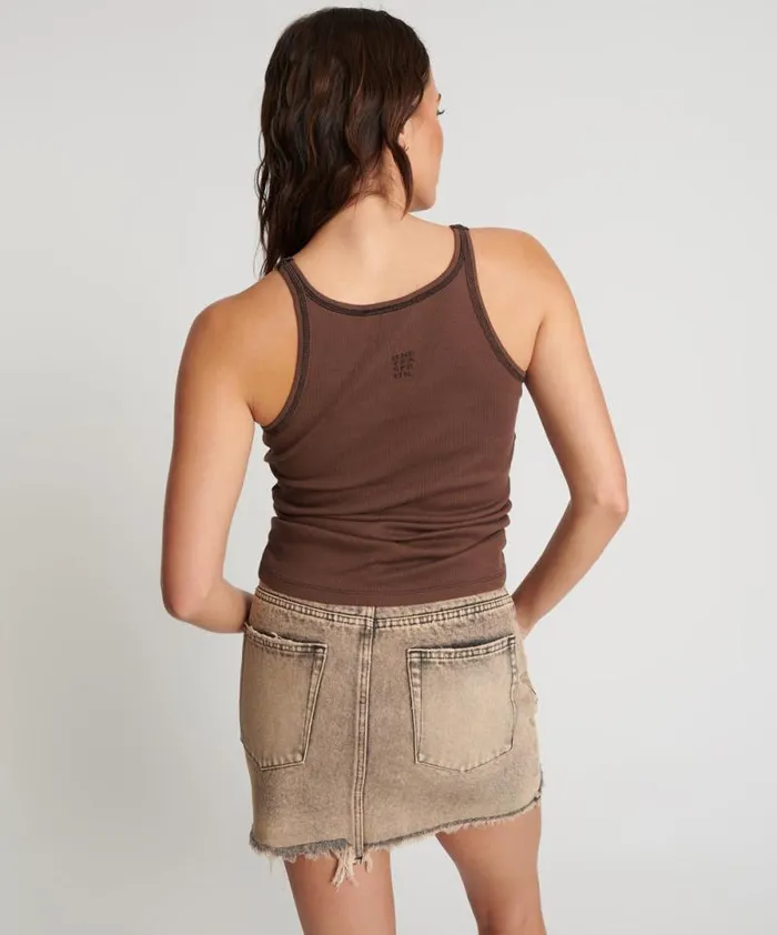 Women COCOA RIBBED TANK TOP One Teaspoon Tees and Tanks Women COCOA RIBBED TANK TOP One Teaspoon Tees and Tanks