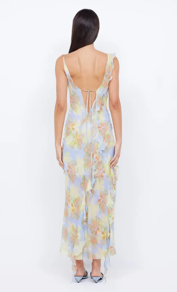 Women COURTNEY FRILL MAXI DRESS 8211 BLUE BLOSSOM Bec Bridge Maxi Dresses
