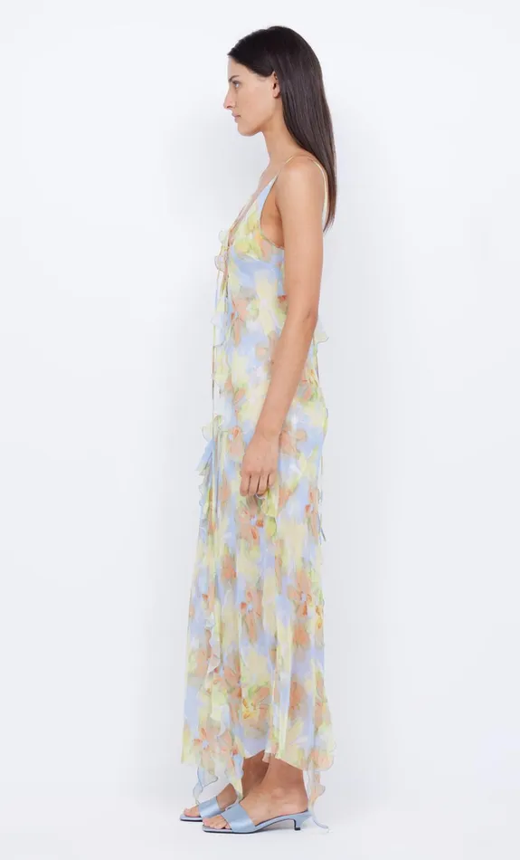 Women COURTNEY FRILL MAXI DRESS 8211 BLUE BLOSSOM Bec Bridge Maxi Dresses